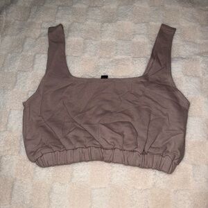 Trendy Taupe Crop Top